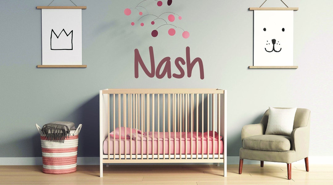 Custom Kids Name Wall Decal - Personalized Childrens Room Wall Decal ...