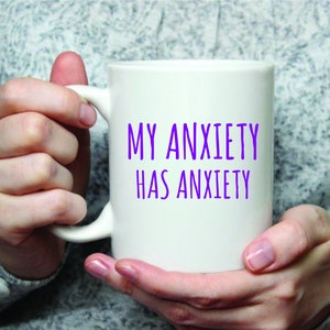 My Anxiety Has Anxiety Vinyl Decal Car Decal Truck Decal Bruh Sticker Laptop Sticker Horror Anxiety Sticker Funny Decals