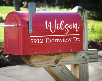 Mailbox Decal | Custom Mailbox Decal | Address Decal | House number decal | Mailbox Numbers | Mailbox Monogram | Mailbox Stickers | Mailbox