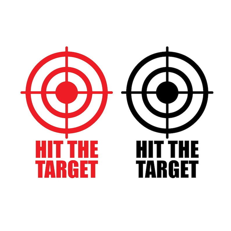 Bullseye Toilet Decal Hit the Target Toilet Bowl Decal Vinyl Etsy
