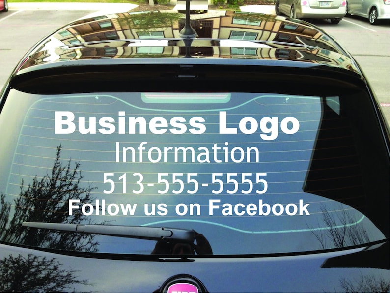 Custom Business Decal Personalized Car/truck Decal Advertising Etsy