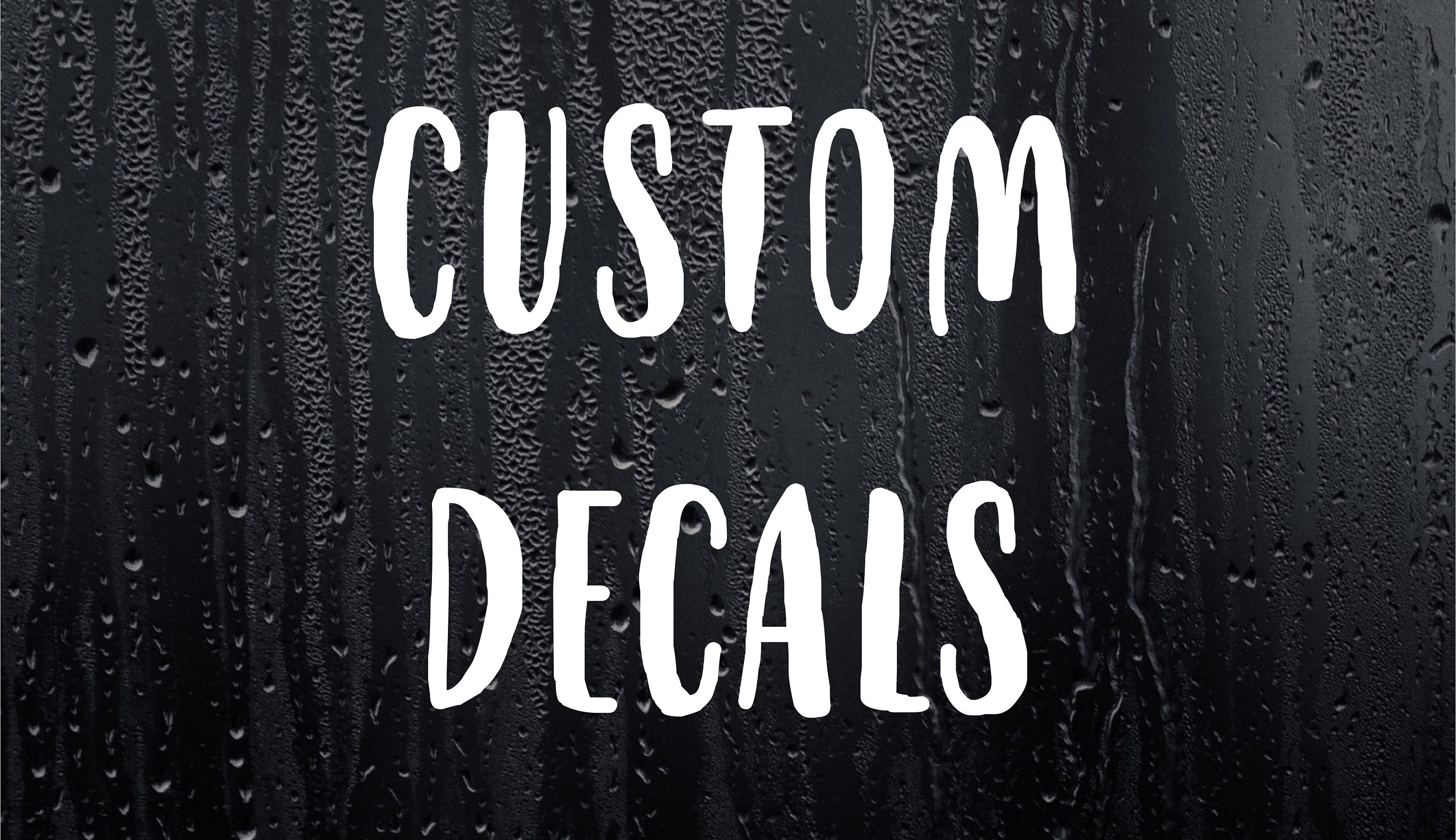 Custom Vinyl Decals Create Your Own Vinyl Decal Personalized Etsy