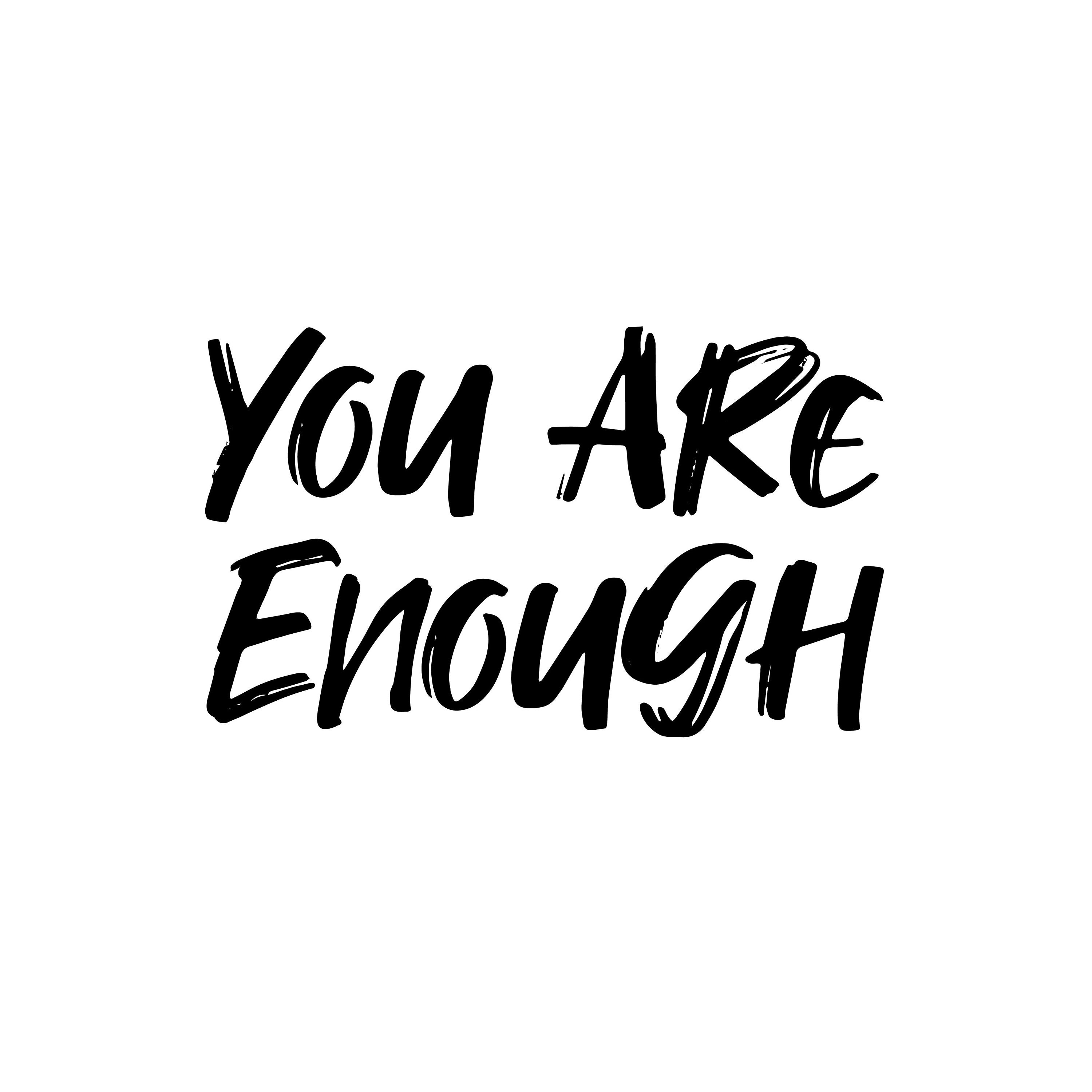 You Are Enough Decal Window Decal Vehicle Decal Mental Health Etsy