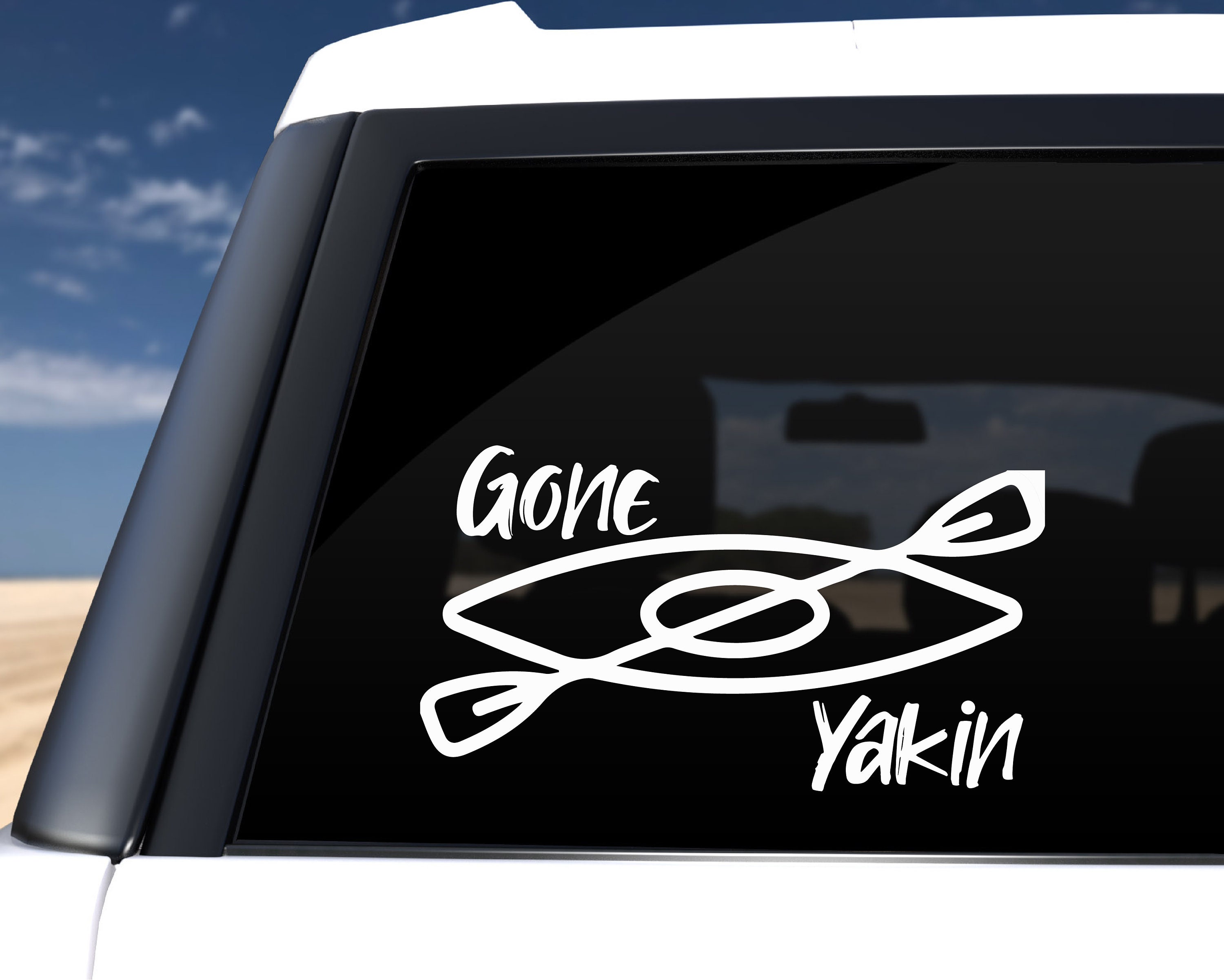 Gone Yakin Kayak Decal Kayak Decals Kayak Vehicle Decal Custom Etsy