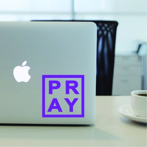 Pray Decal Religious Decal Car Decal Word Decal Quote Decal Pray Sticker Letter Decal