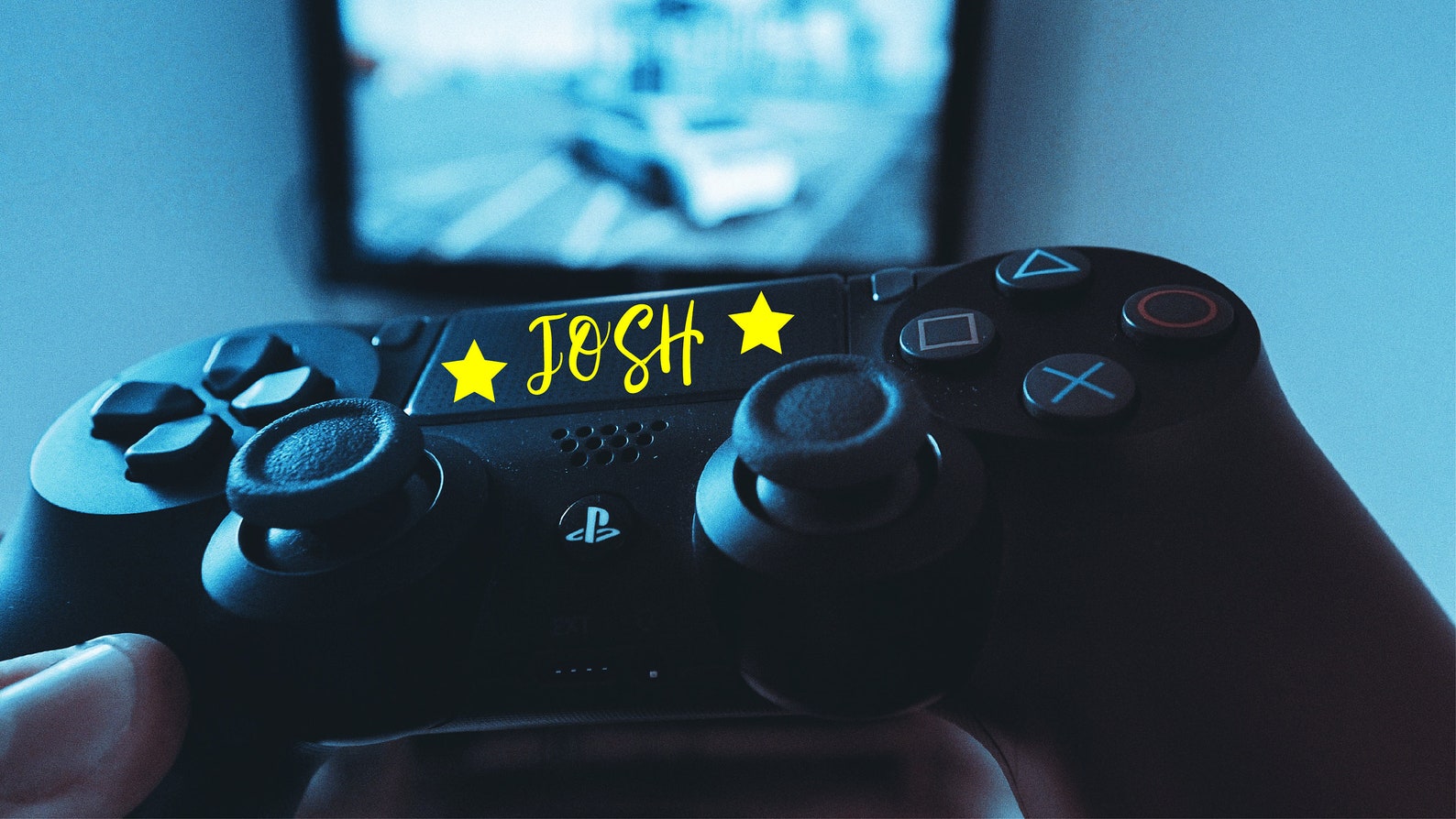 Custom Vinyl Decal Controller Name Personalized Controller Etsy