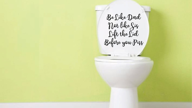 HELLO SWEET Funny Vinyl Sticker Decal - Black, For Toilet Seat Or Bathroom Wall
