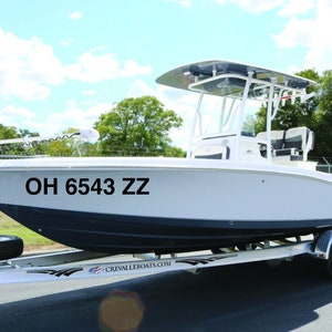 Boat Registration Number decals Custom Boat Decal Boat Personalized DecalsCustom Boat Decal Kayak Jet ski Vinyl Lettering Boat stickers