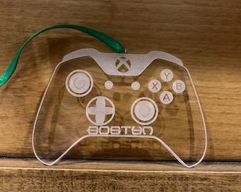 Adorno acrílico grabado personalizable para X-Box.