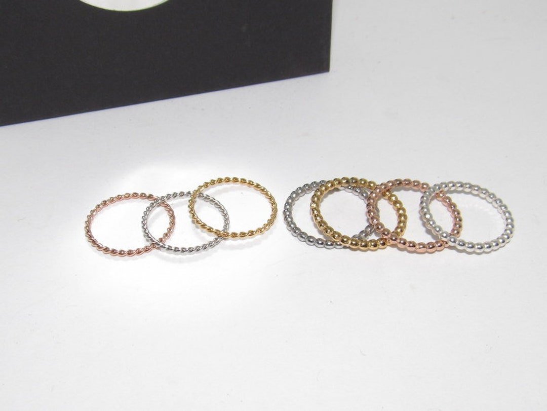 Ring Stack Spacer Skinny Stacking Ring, Custom Stacking Spacer Rings , Copper Stack Ring ...