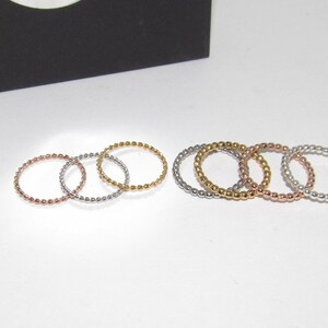 skinny stacking ring, custom stacking spacer rings , copper stack ring, rose gold ring, gold filled ring, sterling silver ring