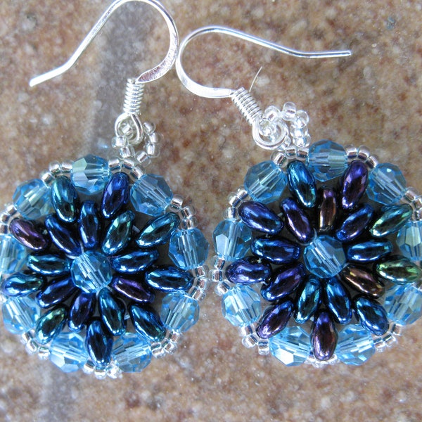 Earrings Tutorial DIY Seed Bead and Super Duos Twin Beads