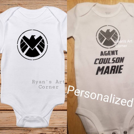 Agent Coulson Iron on Diy Heat T-shirt fabric transfer Agents of SHIELD Marvel