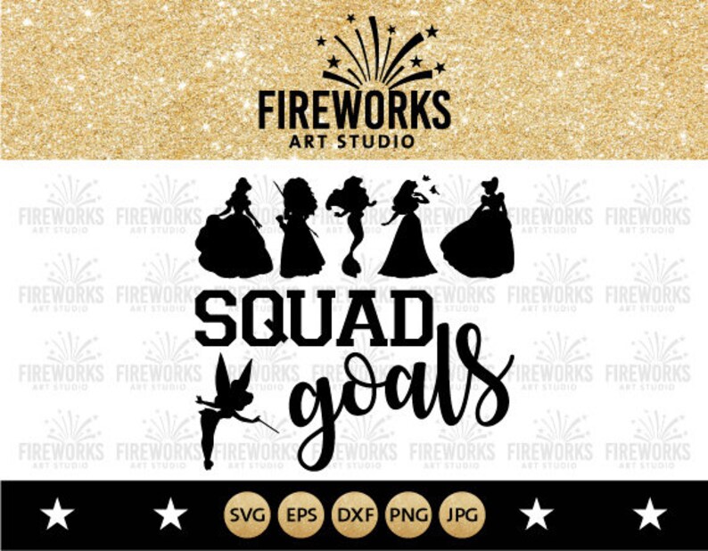 Download Princess squad goals svg Disney squad goals clipart ...