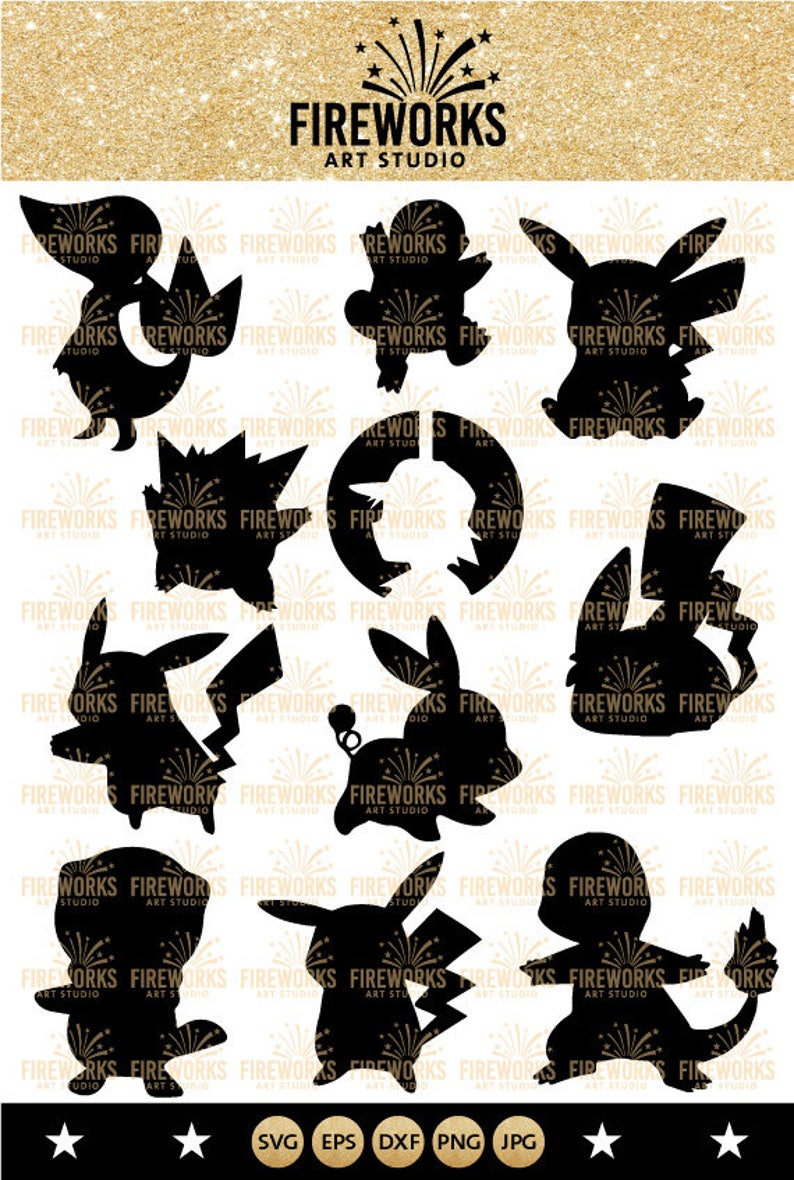 Download Pokemon Cut File Bundle SVG Birthday Superhero digital | Etsy