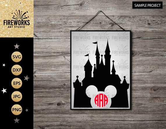 Free Free 183 Monogram Disney Castle Svg SVG PNG EPS DXF File