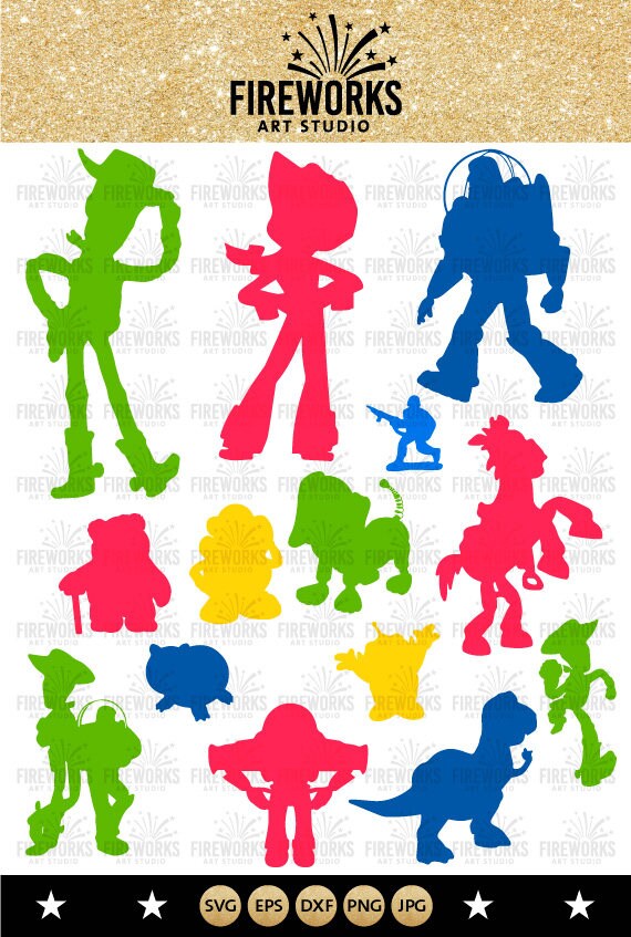 Download Toy Story Silhouette toy story character SVG files for | Etsy