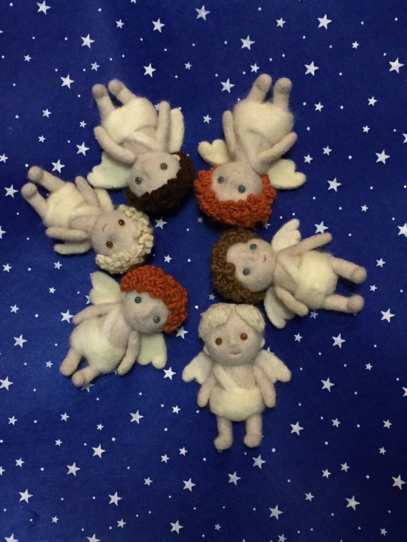Rowanberry needle felted teddy bear pit decor felted small teddy bear from 100 /% carded wool with felted decor Khokhloma rowan wild ash