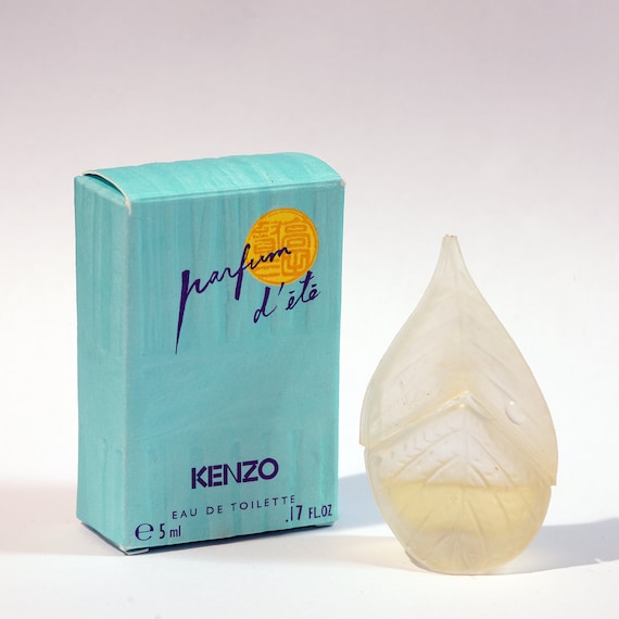 Parfum D ete by Kenzo Eau De Toilette 5ml Miniature Vintage Boxed.approx 60 of Perfume Remaining. Etsy