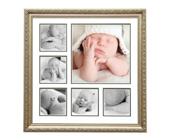 Photo Frame Collage, Ornate Silver Collage Picture Frame