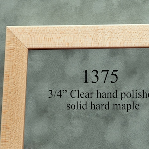 Hard Maple Wooden Picture Frame, Natural Wood Custom Picture Frames, 8x10 11x14 16x20 Frame Any Size Available