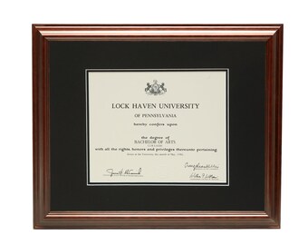 certificate frame etsy