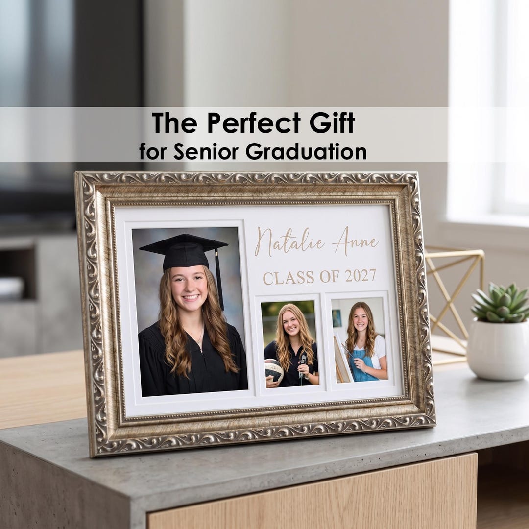 Silver Achievement Frame 4x6 With Wallet Photos, Graduation Keepsake ...