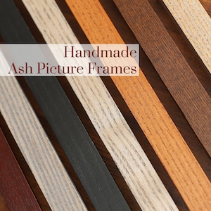 Beautiful Handmade Frames, Custom Wood Picture Frames, Solid Ash Hardwood Photo Frame, Quality Home Decor Made In USA