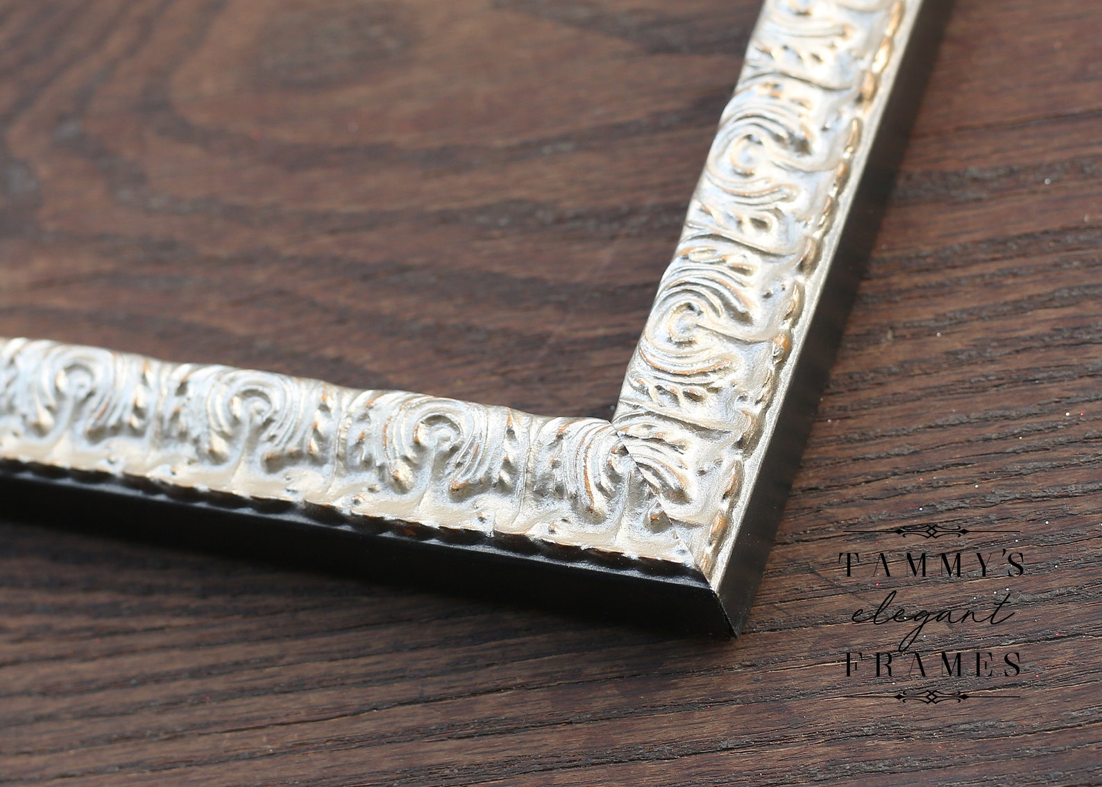 Antique Silver Picture Frame Ornate Photo Frames Custom Size Etsy