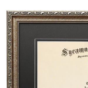 Diploma Frame, Silver Certificate Frame, 8.5x11 11x14 Diploma Frames, Frame for Degree, Gift for Graduate, Class of 2025, Graduation Gift