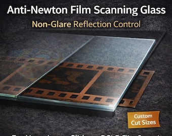 Anti-Newton Film Scanning Glass – Non-Glare Reflection Control Glass for Negatives, Slides & DSLR Film Scanning | Custom Cut Tru Vue