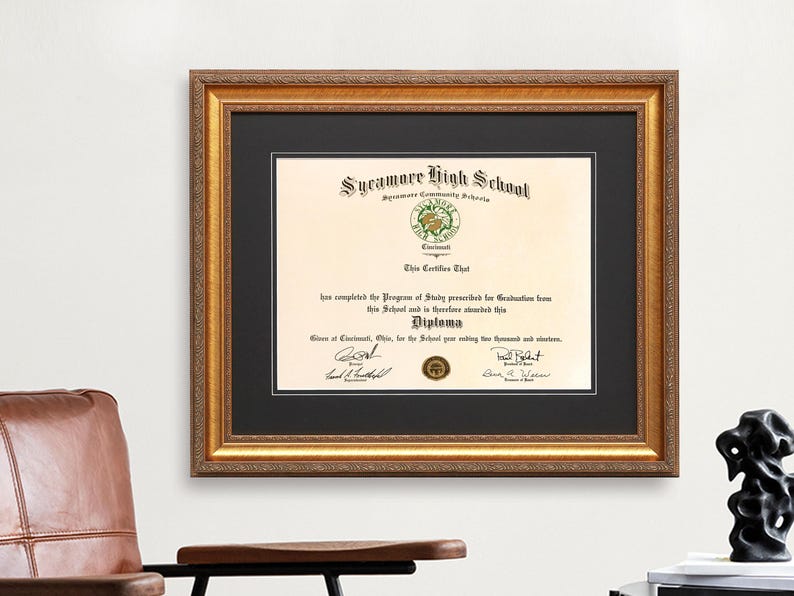 Diploma Frame for Associate Bachelor Doctorate Medical PHD Masters ...