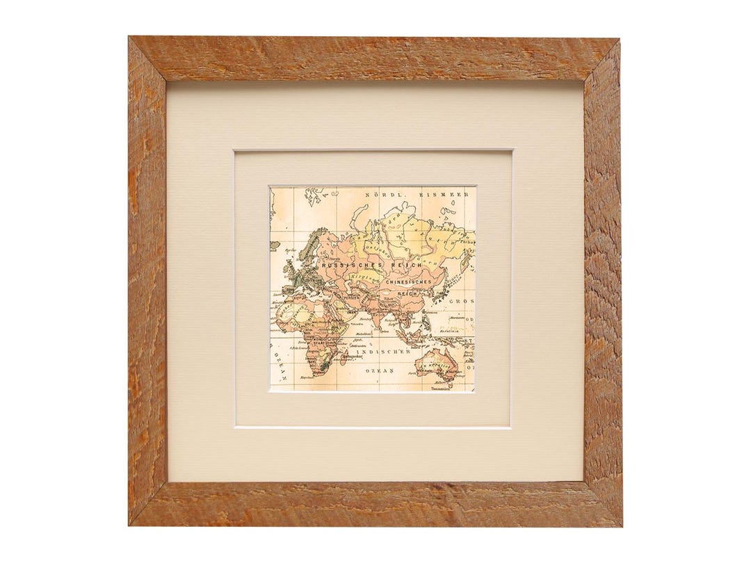 Square Walnut Frame Square Photo Frame Double Mat Walnut Color 12 X 12 Barnwood Frame - Etsy