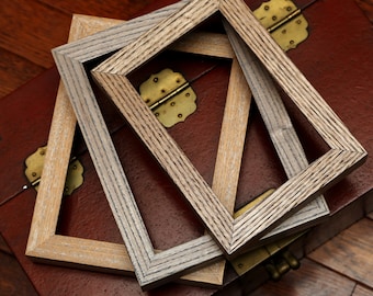 Custom Sizes Handmade Photo Picture Frame, Wood Wall Art Frames, Reclaimed Wood Photo Frames Minimalist Home Decor