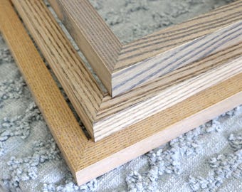 Custom Wood Picture Frames Solid Hardwood Photo Frame 8x10 11x14 16x20 Frames Custom Size Frames Poster Frame