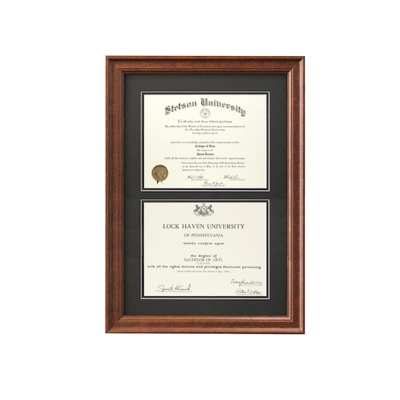 Marco de diploma doble para sus certificados universitarios de 11x14 o  8.5x11 Marco de graduación personalizable para título universitario, envío  rápido y gratuito -  México