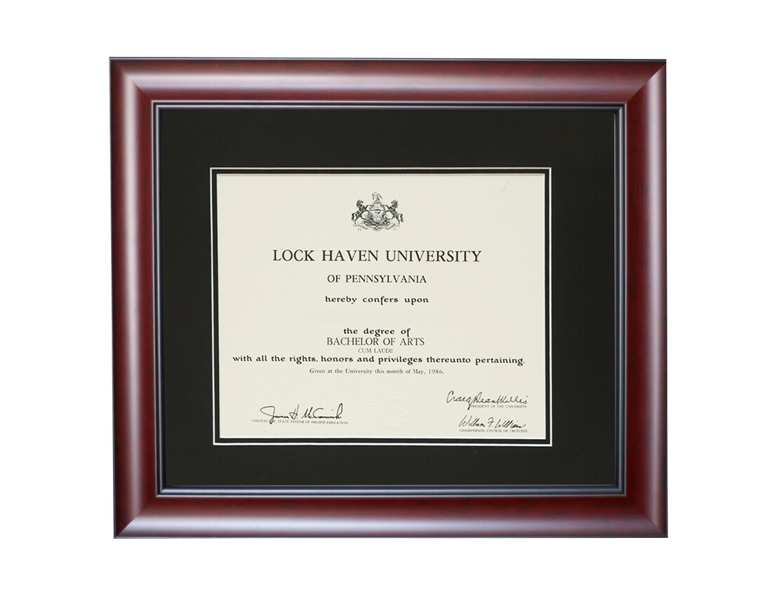 Diploma Frame 11x14 Walnut, 11x14 College Diploma, Graduation Framing