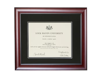 Eastern Kentucky University Petite Diploma Frame - Mahogany With Gold Trim & School Seal