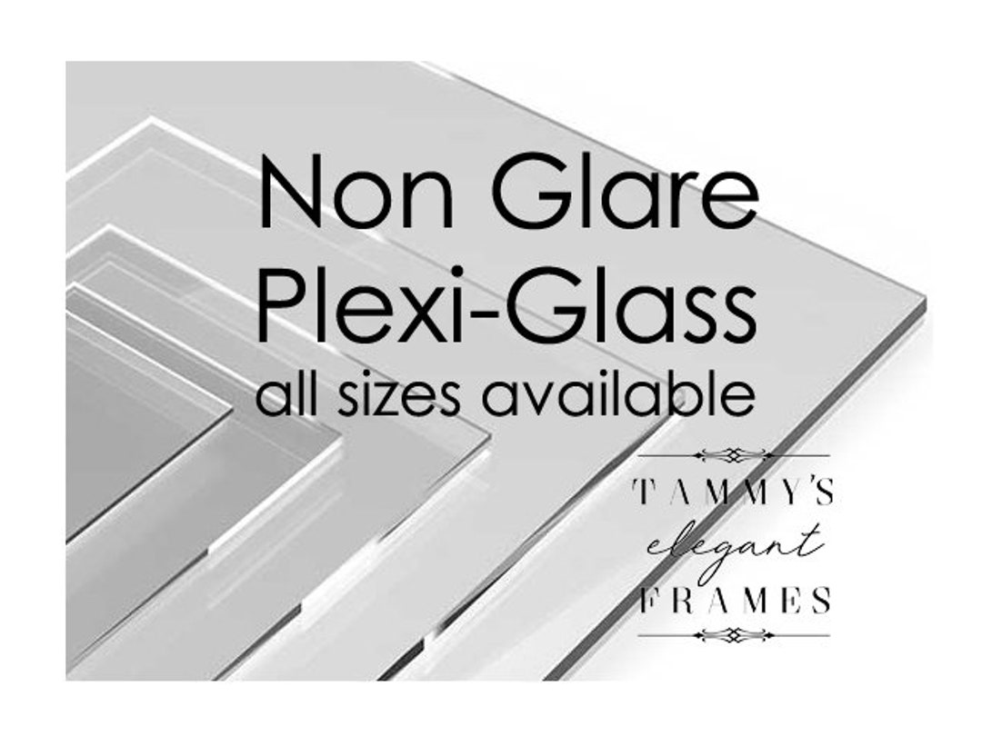 Non Glare Plexiglass, Reflection Control Framers Grade Acrylic, Cut to