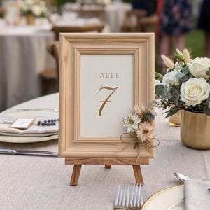 Wedding Table Number Frames Bulk Unfinished Wood Frames Rustic Wedding Decor Frames for Signs DIY Wedding Decor