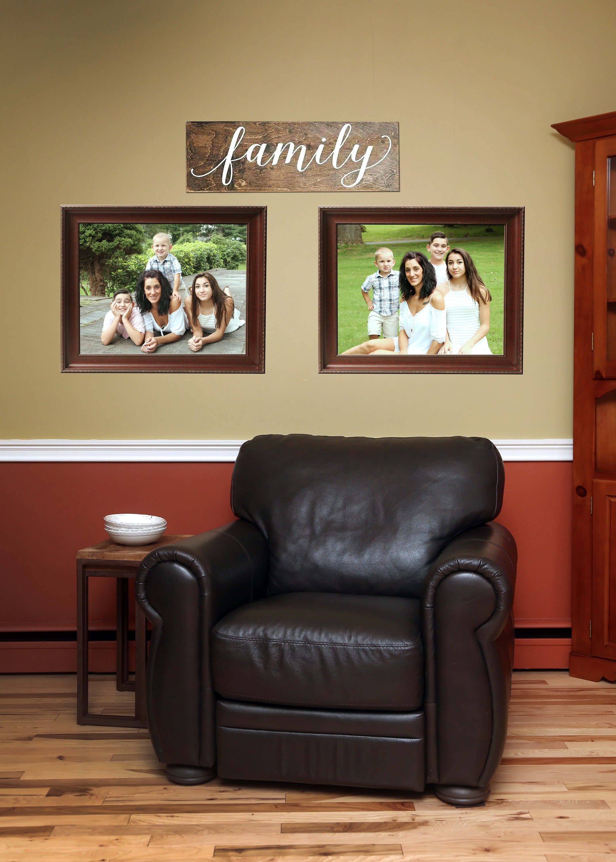 Family Portrait Frame Large Wall Frame 16 X 20 20 X 24 Etsy