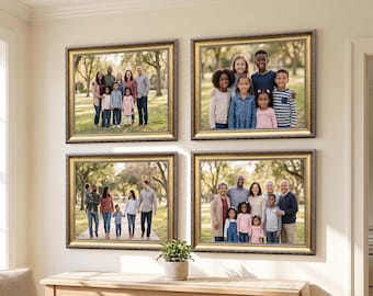 Gold Gallery Wall Frames, Antique Gold Picture Frame, Ornate Vintage Wall Decor, Matching Frame Collection