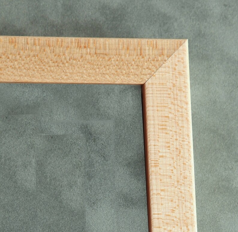 Hard Maple Wooden Picture Frame Natural Wood Custom Picture Etsy