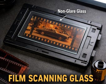 Film Scanning Glass – Non-Glare Reflection Control Glass for Photo Negatives & Slides | Custom Cut Tru Vue