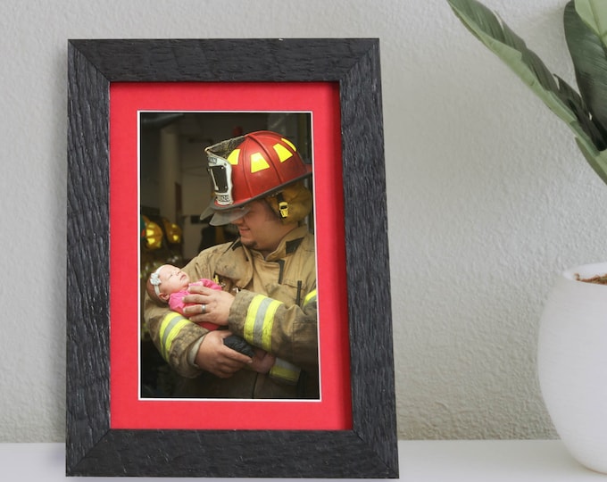 Gold Black Panel Picture Frame Gold Leaf Photo Frame Etsy