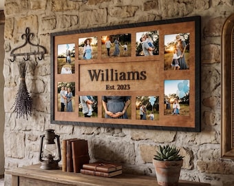 Gallery Wall Frame Large Collage Picture Frame, Multi Photo Frame, Wall Decor Frame for Living Room