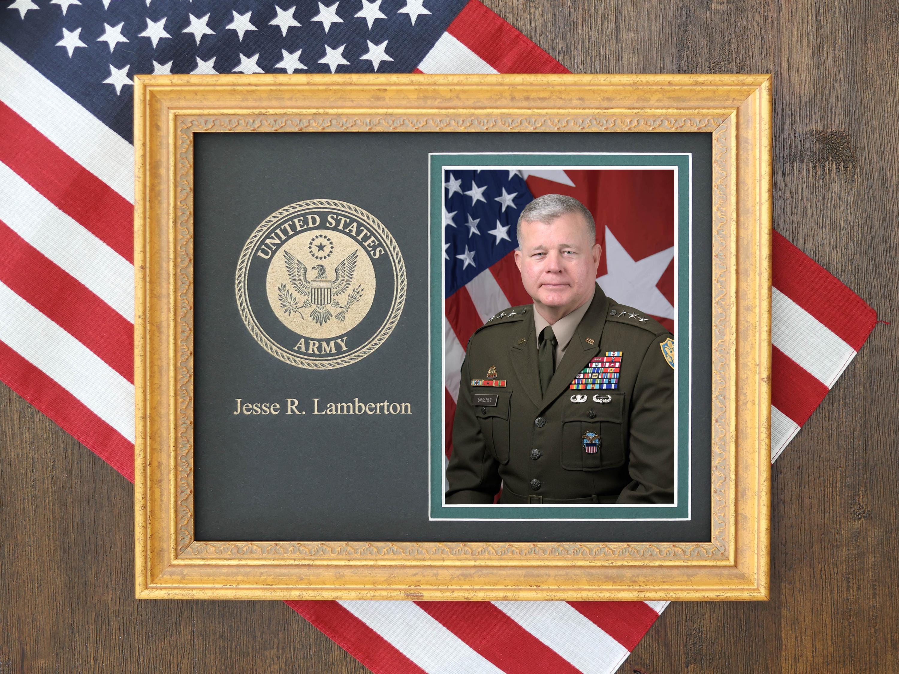 Military Photo Frame With Personalization Army Navy Air Force Marine ...