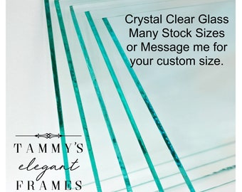 Crystal Clear Glass Sheets Protect Valuable Artwork and Photos Enhance Your Home Décor Custom Cut any size Glass Picture Frame Replacement