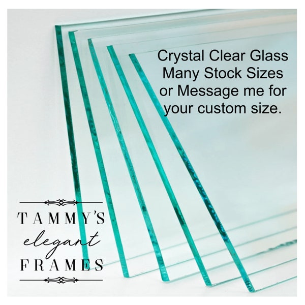 Crystal Clear Glass Sheets Protect Valuable Artwork and Photos Enhance Your Home Décor Custom Cut any size Glass Picture Frame Replacement