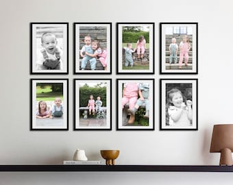 Black Picture Frames for Family Photos Do It Yourself Picture Frame Wall Simple Black Frames